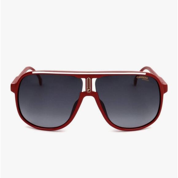 Carrera Sporty Red Aviator Sunglasses with Gradient Lenses 62-10-13 New With Tag - Picture 1 of 6
